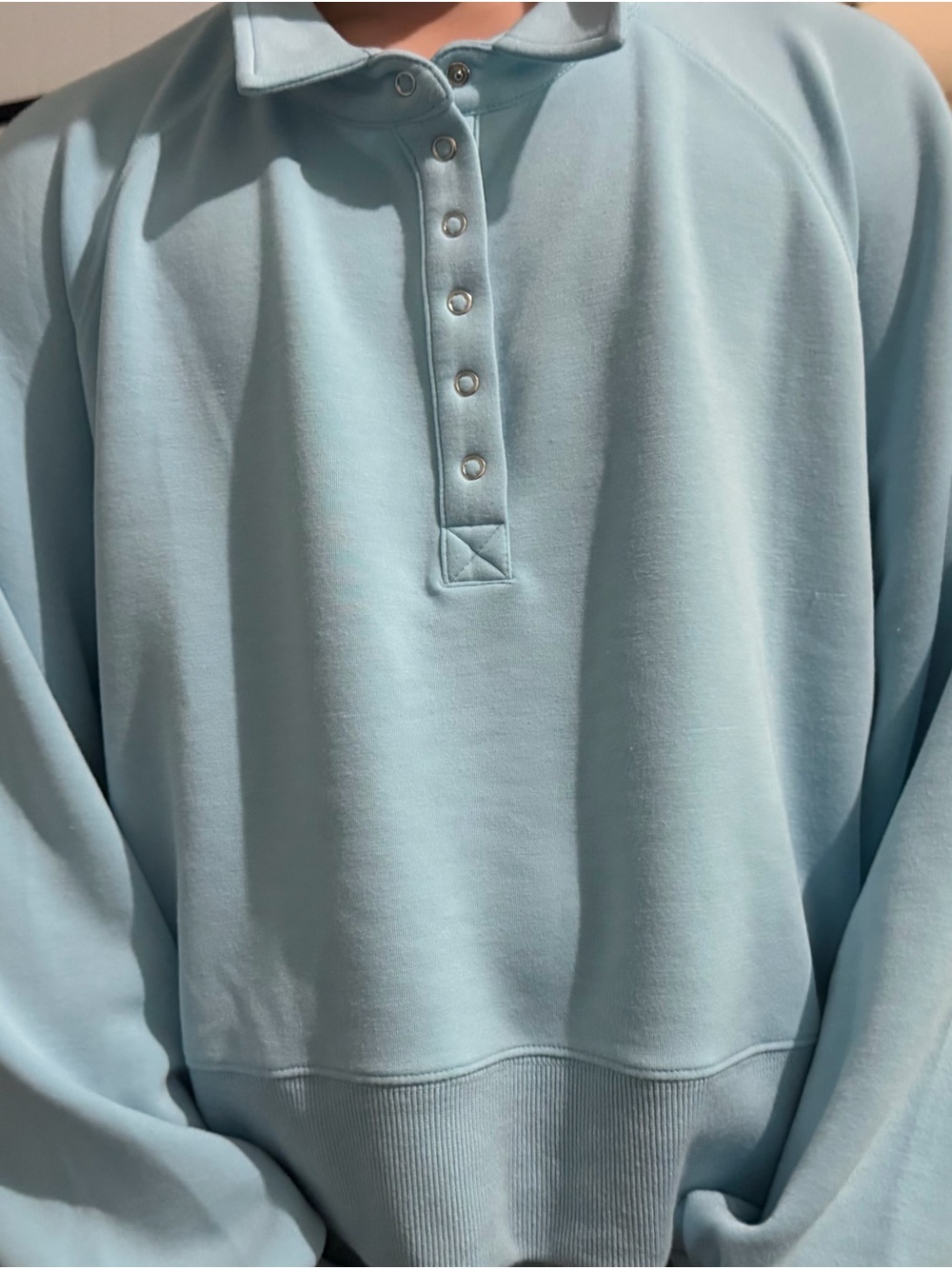 Simply Southern Light Blue Snap-Front Shirt